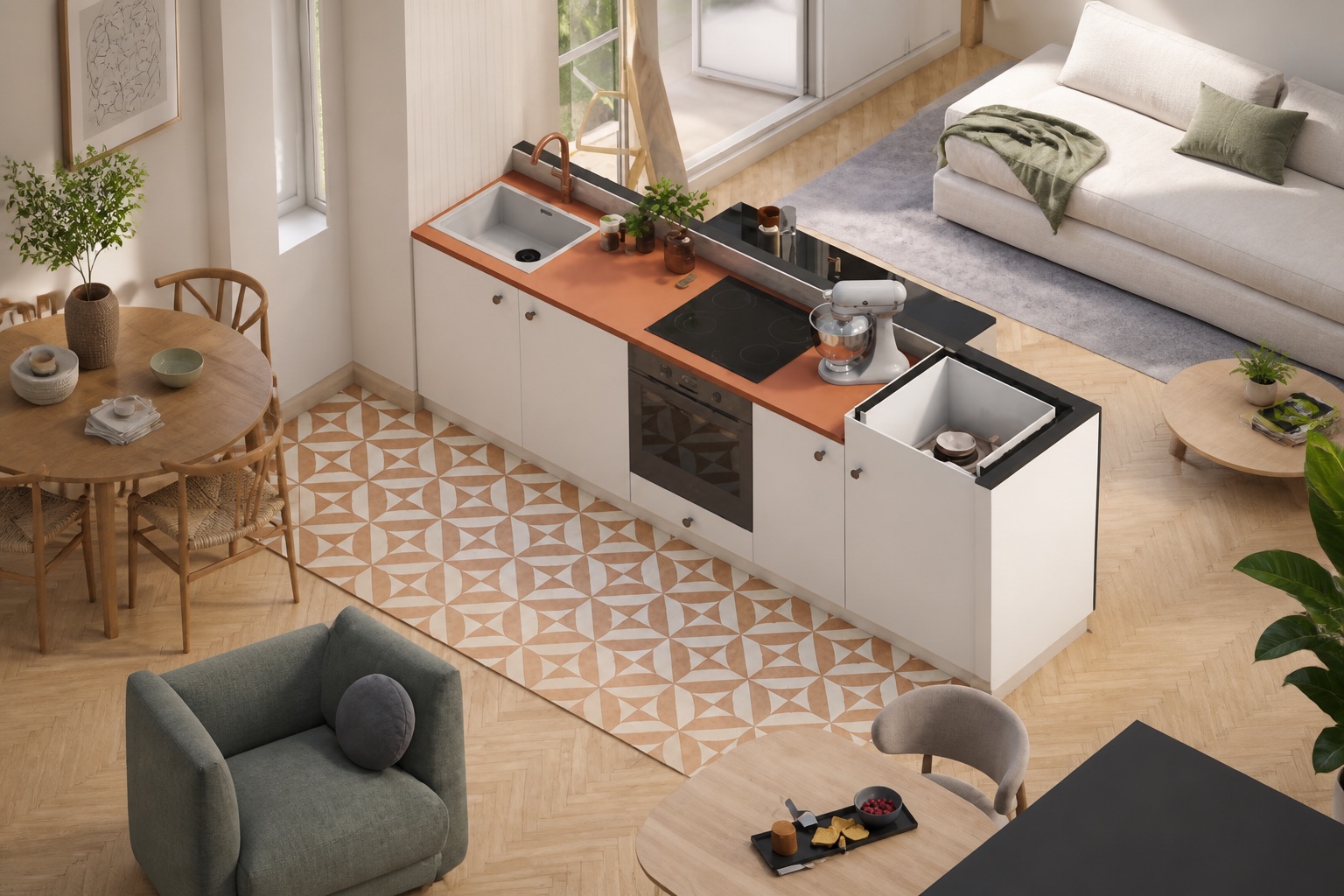 AI-assisted kitchen visual