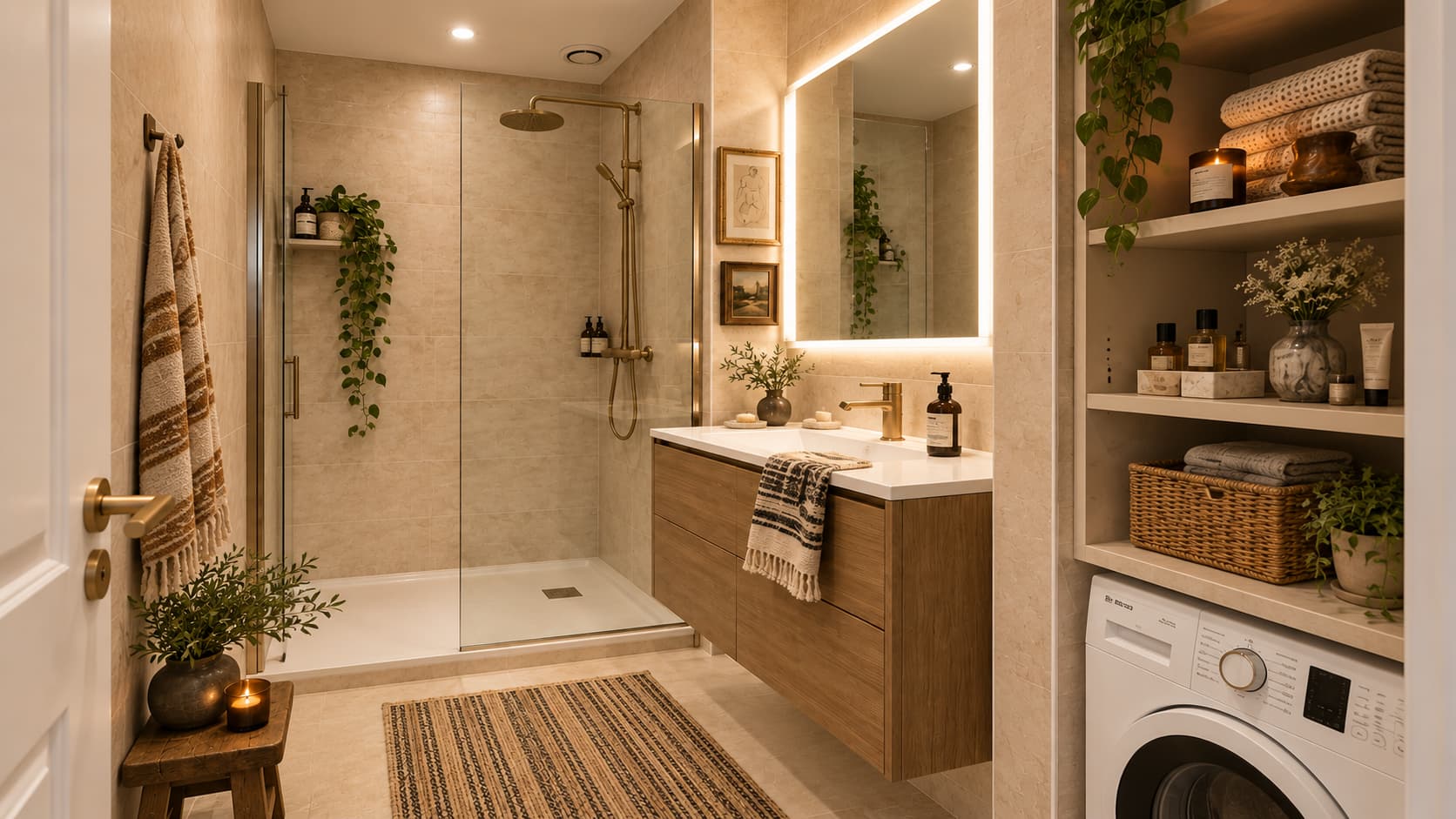 Shower room presentation for Villa Arteo in Nice