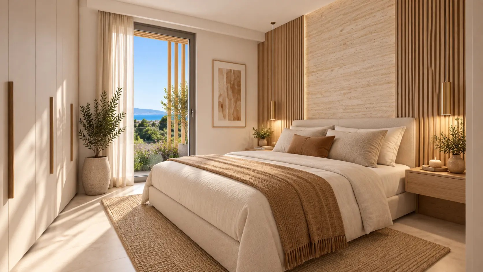 Presentation visual of a Villa Lucet bedroom interior